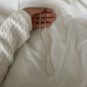 Stainless Steel Fake Pearl Necklace